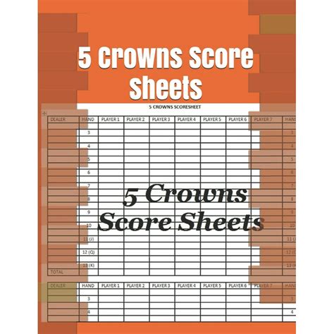 Five Crowns Printable Score Sheet