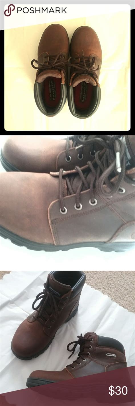 77055 skechers men's cankton work boots steel toe, size 10. Skechers Steel Toe Work Boot with Memory Foam | Steel toe ...