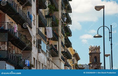 Italian apartment building stock image. Image of detail - 254346459