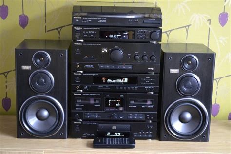 Technics Amp Eq Cd Tuner Tape Turntable Speakers Hifi Stereo Record