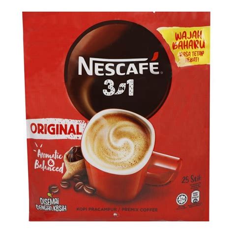 Nescafe 3in1 Original 18g X 25s Lazada