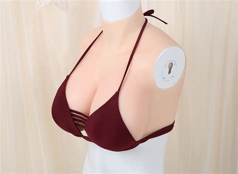 Silicone H Cup Half Body Suit Breast Forms Fake Boobs For Cd Tv