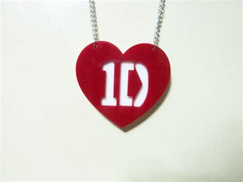 Create your logo design online for your business or project. One Direction Necklace Heart with 1D logo by FanDerland on ...