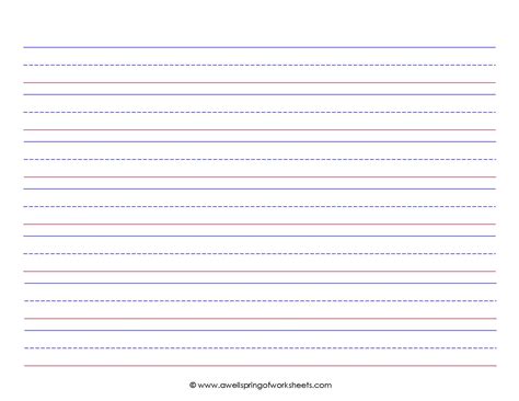 4 Best Images Of Colorful Blank Printable Lined Paper Lined Writing