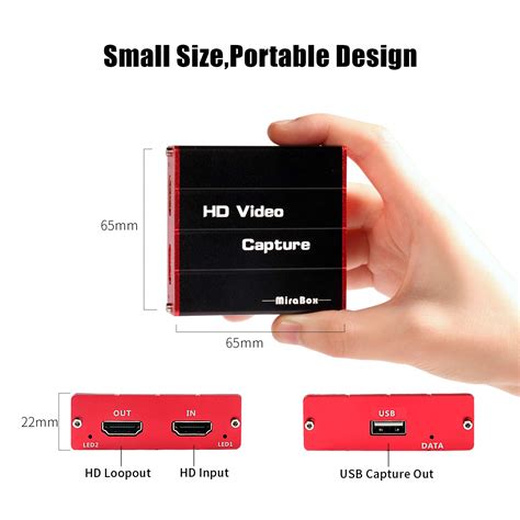 Mirabox Usb30 4k Hdmi Video Capture Card 1080p 60fps Hd Game Capture Device Cam Link