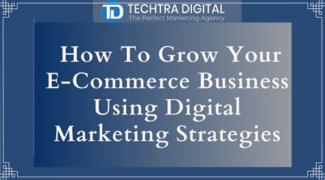 how to grow your e commerce business using digital marketing strategies techtra digital