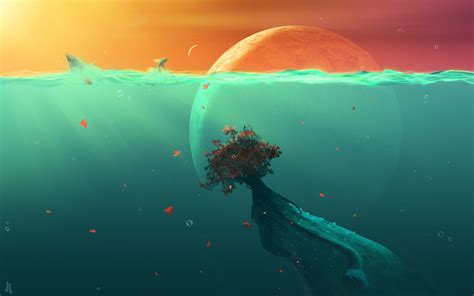 Deep Ocean Planet Fish Hd Digital Universe 4k Wallpapers Images