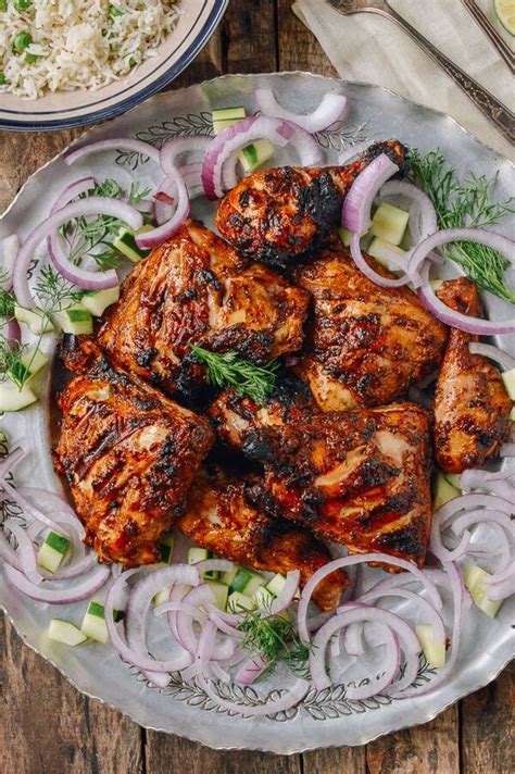 Grilled Tandoori Chicken with Indian-Style Rice - Easy ...