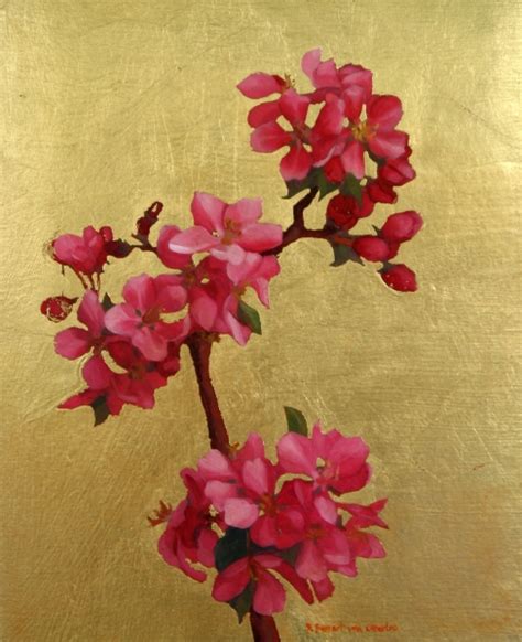Bridget Bossart Van Otterloo Oil Paintings Cherry Blossoms