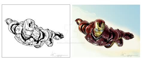 Iron Man 2010 Ink And Colors By Ncajayon On Deviantart