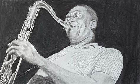 saxophone drawings · sketch a day