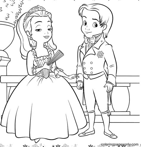 Princess Amber Coloring Pages