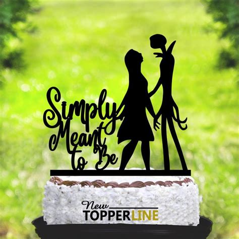 Simply Meant To Be Cake Topper Wedding Cake Topper Jack And Sally