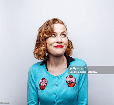 Portrait Of Redhead Model Retro Look High Res Stock Photo Getty Images