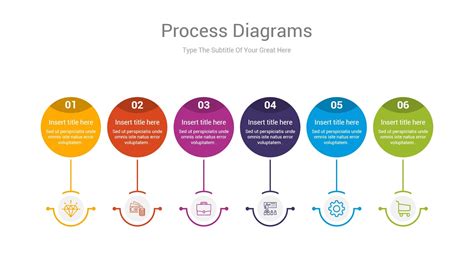 Process Flow Diagram Powerpoint Template Is An Impressive Chart