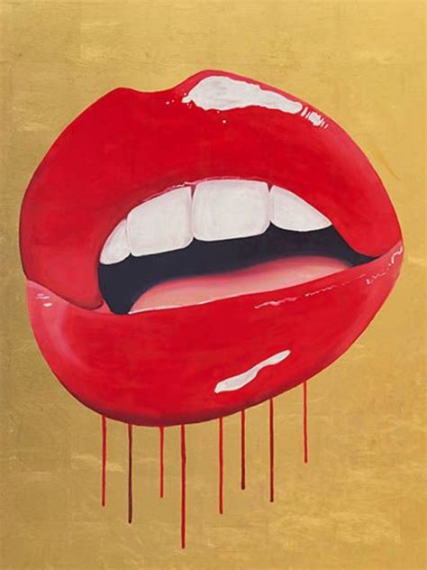 Pop Art Lips Drawing Get More Anythink S