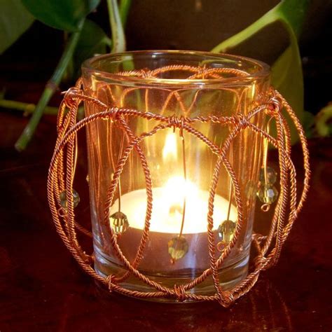 Hand Crafted Wire Wrapped Decorative Votive Candle Holders
