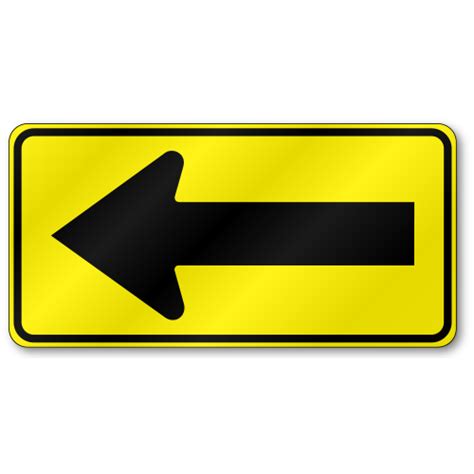 Large Straight Arrow W1 6 Traffic Sign 080 Outdoor Reflective