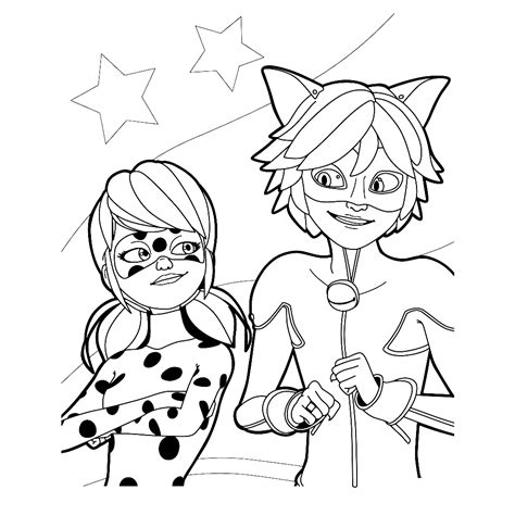 You can either choose to color your drawings online or print them. Leuk voor kids (Fun for kids) - Ladybug & Chat Noir