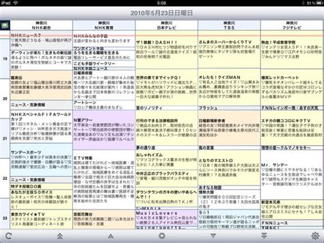 Manage your video collection and share your thoughts. iPad Bangumi HD - テレビ番組表: iPadで見るテレビ欄。これは ...