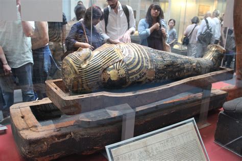Egyptian Mummy And Coffin Ancient Egypt Gallery British Mus Flickr
