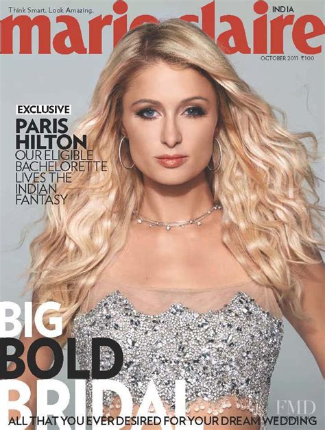Cover Of Marie Claire India With Paris Hilton October 2011 Id15067