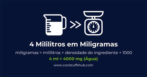 Conversão Mg Em Ml