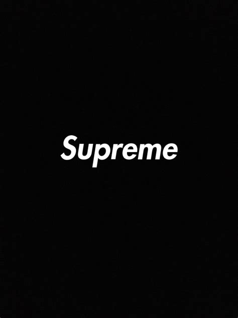Made A Very Simple Supreme Black Iphone Wallpaper Supreme