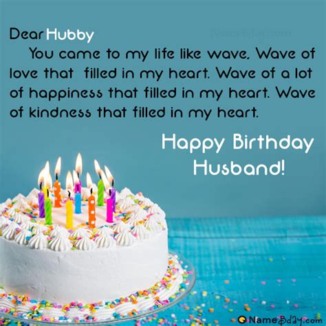 Happy Birthday Hubby Images Of Cakes Cards Wishes
