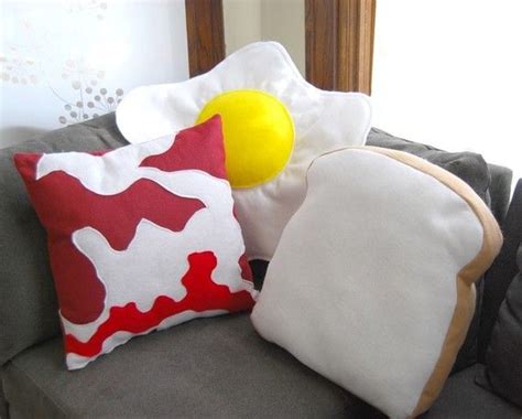 Bacon And Toast And A Fried Egg Pillows Ahhhh Food Pillows