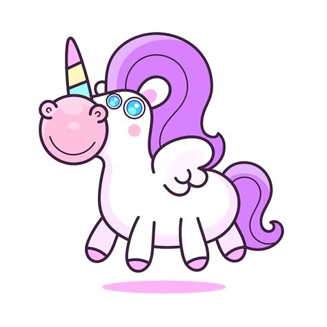 Premium Vector Cute Unicorn Cartoon Character Illustration