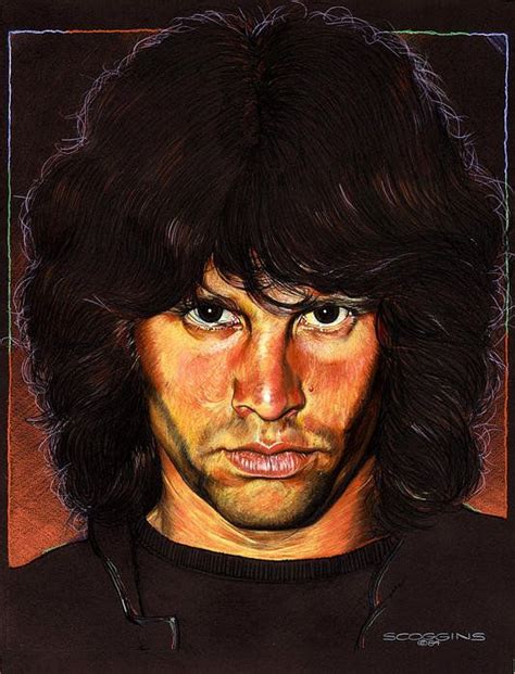 Jim Morrison Art Print By Timothy Scoggins Jim Morrison Morrison