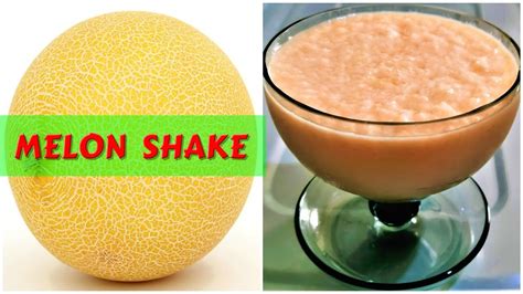 How To Make Melon Shakecantaloupe Milkshake 2 Main Ingredients Youtube