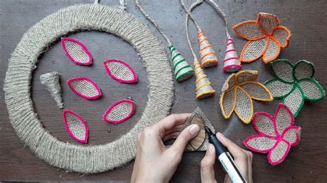 Diy Jute Rope Craft Decoration Handmade Decorative Items For Home