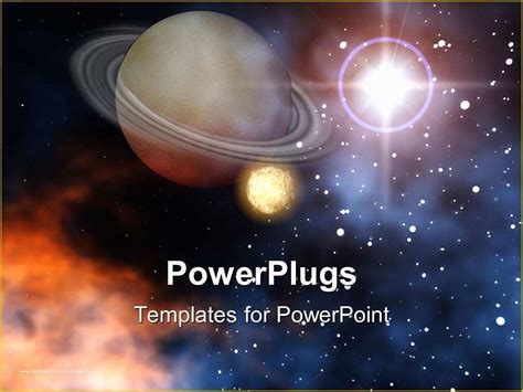 Free Outer Space Powerpoint Template Of Powerpoint Template Ringed