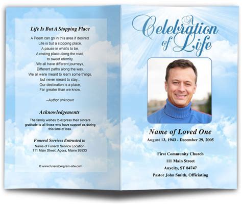 Free Funeral Program Template Download