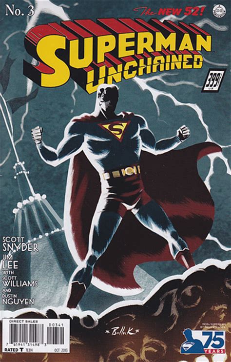 Superman Unchained 3 75th Anniversary Variant Cover 1930s Cover