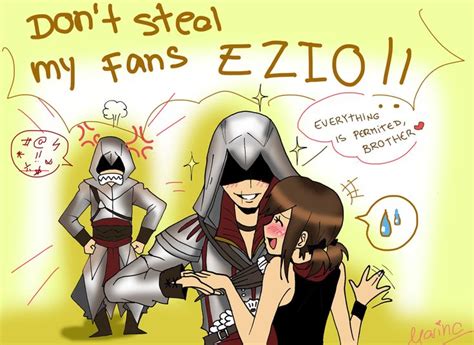 Ezio Vs Altair By Hikari 15 L On Deviantart Assassins Creed Funny