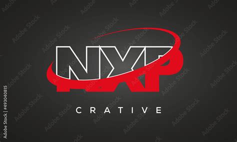 Nxp Creative Letters Logo With 360 Symbol Vector Art Template Design