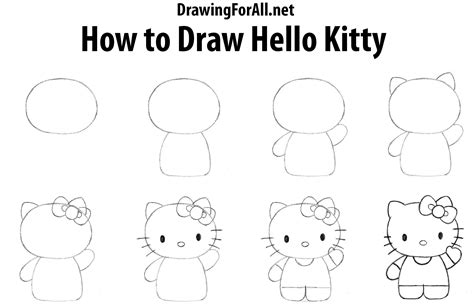 Mark off the width and height of hello kitty. How to Draw Hello Kitty | Hello kitty drawing, Hello kitty ...