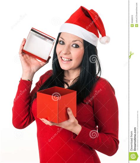 Girl Santa Claus Stock Photo Image Of Celebration Christmas 35580610