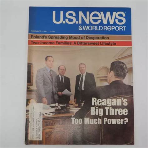 Vtg Us News And World Report November 2 1981 Ronald Reagan 999 Picclick
