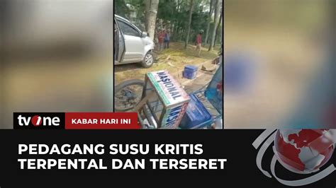 Diduga Ugal Ugalan Minibus Tabrak Pedagang Susu Hingga Terpental