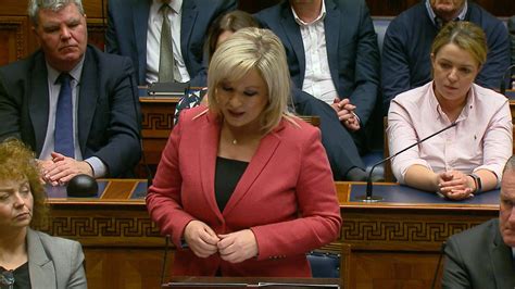 Michelle O Neill Mla Makes First Speech Following Appointment As Deputy First Minister