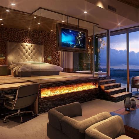 Elevated Millionaire Bedroom With Fireplace Beautiful Master Bedrooms