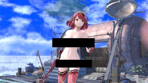 Super Smash Bros Ultimate Pyra Nude Mod Elevates The Sexiness.