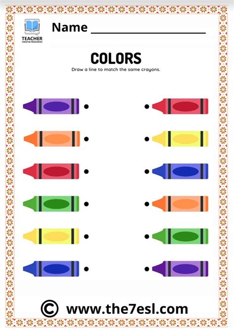 Colors and Shapes Worksheets