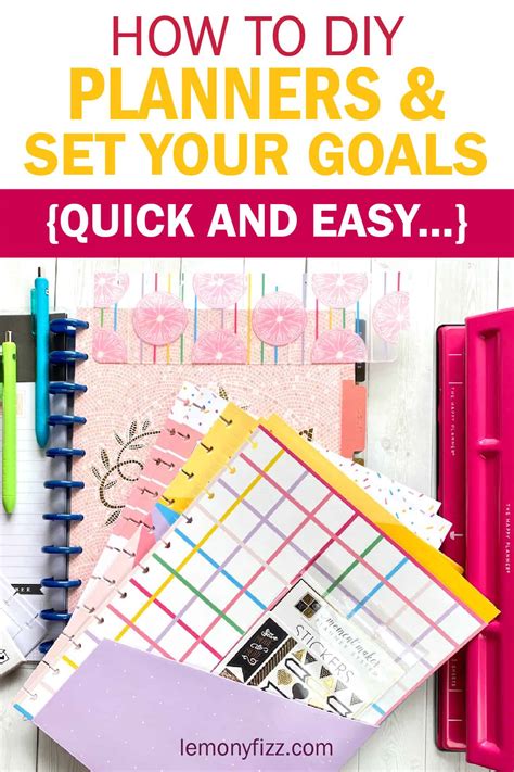 How Do I Make A Diy Planner With Printables And Accessories