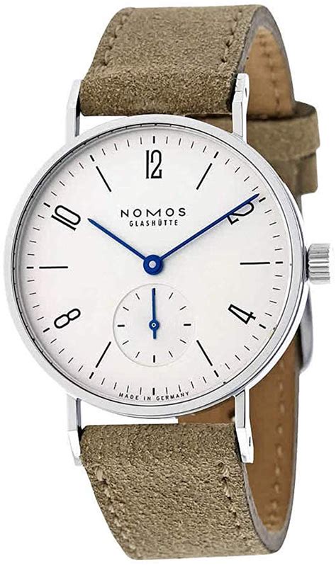 Nomos Tangente 33 Galvanized White Silver Plated Dial