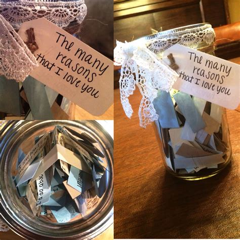 DIY reasons why I love you gift for boyfriend or ... These homemade gifts are sentimental, funny, and romantic.
